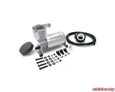 VIAIR 100C Silver Compressor Kit (12V, 15% Duty, Sealed, w/o Leader Hose, w/o Check Valve) - 10014