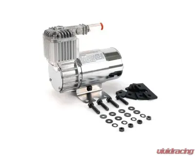 VIAIR 100C Chrome Compressor Kit w/ Omega Mounting Bracket (12V, 15% Duty, Sealed) - 10016