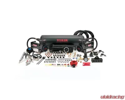 VIAIR Dual Stealth Black 425C Onboard Air System (175 PSI, 4.80 CFM, 58 Amp, 12V, 2.5 Gal. Tank) - 20175
