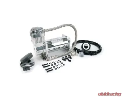 VIAIR 350C Silver Compressor Kit (12V, 100% Duty, Sealed) - 35030