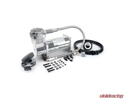 VIAIR 380C 200 PSI Chrome Compressor Kit (12V, 100% Duty @100 PSI, 55% Duty @200 PSI) - 38033