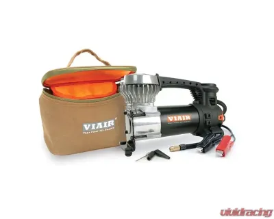 VIAIR 87P Portable Compressor Kit (85P Compressor with Battery Clamps & Twist-on Tire Chuck) - 87