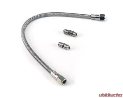 VIAIR 20" Stainless Steel Braided PTFE Leader Hose w/ Check Valve (1/4", JIC & NPT Fittings) - 92789