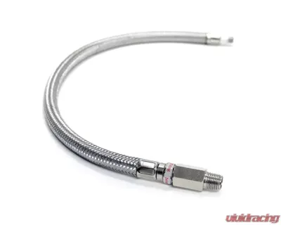 VIAIR 24" by 3/8" S.S. Leader Hose w/ Check Valve (3/8" M to 3/8" M, NPT, Swivel) - 92791