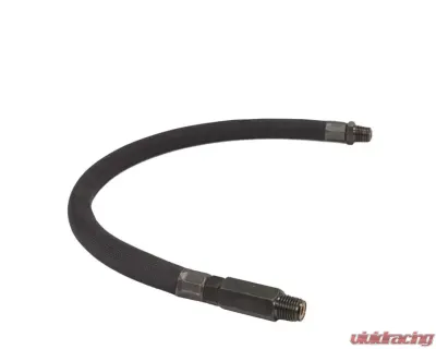 VIAIR 24" by 3/8" S.S. Leader Hose w/ Black Sleeve w/ Check Valve (3/8" M to 3/8" M, NPT, Swivel) - 92797