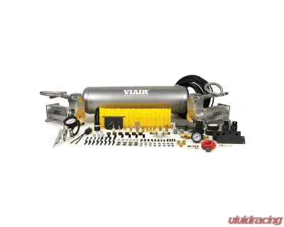 VIAIR Dual Silver 450C Onboard Air System (3.28 CFM, 150 PSI, 44 Amp, 12V, 2.5 Gal. Tank) - 20017