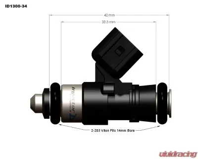 Injector Dynamics ID1300x Injectors Set McLaren M838T 2011-2020 - 1300.34.14.14.8