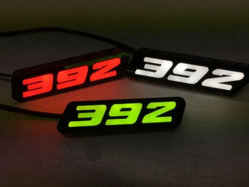 X Lume Challanger 392 Illuminated Badge For 2016 Challanger Red - 392-R