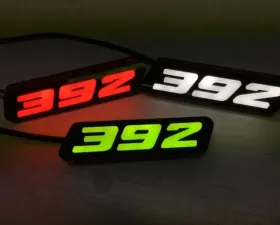 X Lume Challanger 392 Illuminated Badge For 2016 Challanger Red