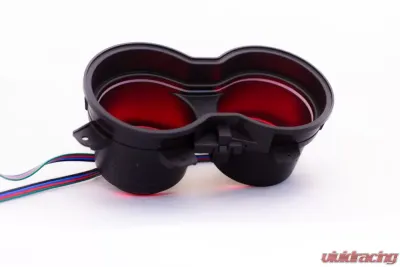 X Lume Chrysler 300/Charger Hellcat Illuminated Cup Holder Swap N Glow For 2011-2021 Chrysler 300/Charger RGB Color Shift W/RF - CC-SG-A-RF