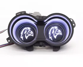 X Lume Chrysler 300/Charger Hellcat Illuminated Cup Holder Swap N Glow For 2011-2021 Chrysler 300/Charger White