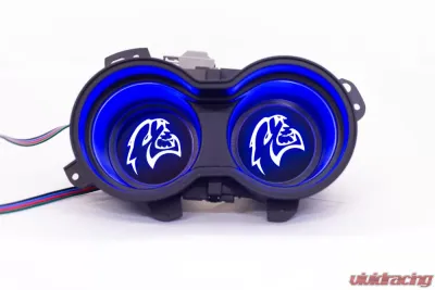 X Lume Chrysler 300/Charger Hellcat Illuminated Cup Holder Swap N Glow For 2011-2021 Chrysler 300/Charger RGB Color Shift W/Wifi - CC-SG-A-WF