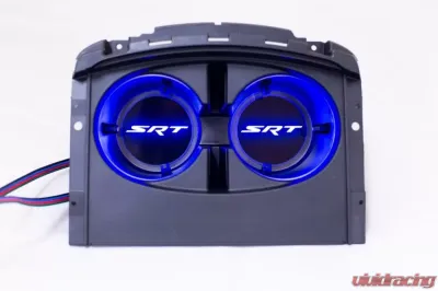 X Lume Chrysler 300/Charger SRT Illuminated Cup Holder Swap N Glow For 2011-2021 Chrysler 300/Charger RGB Color Shift W/RF - CC-SG-C-RF