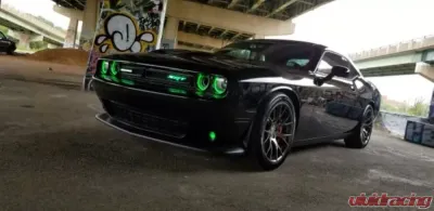 X Lume SRT Illuminated Badge For 2015-2021 Challenger/Charger RGB Color Shift W/RF - CCSRT-CS-RF
