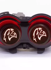 X Lume Challenger Hellcat Illuminated Cup Holder Swap N Glow For 2015-2021 Challenger RGB Color Shift W/RF                                     - CH-SG-A-RFC - Image 6