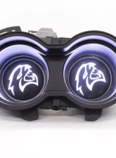 X Lume Challenger Hellcat Illuminated Cup Holder Swap N Glow For 2015-2021 Challenger RGB Color Shift W/RF                                     - CH-SG-A-RFC - Image 8