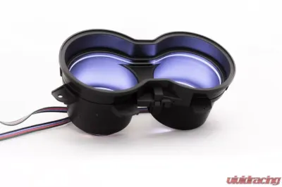 X Lume Challenger Hellcat Illuminated Cup Holder Swap N Glow For 2015-2021 Challenger RGB Color Shift W/RF - CH-SG-A-RFC
