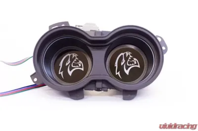 X Lume Challenger Hellcat Illuminated Cup Holder Swap N Glow For 2015-2021 Challenger RGB Color Shift W/Wifi - CH-SG-A-WFC