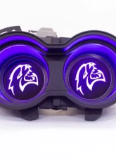 X Lume Challenger Hellcat Illuminated Cup Holder Swap N Glow For 2015-2021 Challenger RGB Color Shift W/Wifi                                     - CH-SG-A-WFC - Image 4