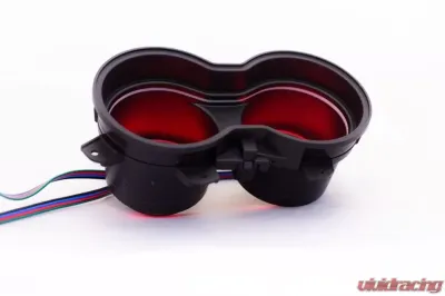 X Lume Challenger Hellcat Illuminated Cup Holder Swap N Glow For 2015-2021 Challenger RGB Color Shift W/Wifi - CH-SG-A-WFC