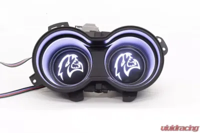 X Lume Challenger Hellcat Illuminated Cup Holder Swap N Glow For 2015-2021 Challenger RGB Color Shift W/Wifi - CH-SG-A-WFC