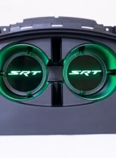 X Lume Challenger SRT Illuminated Cup Holder Swap N Glow For 2015-2021 Challenger RGB Color Shift W/RF                                     - CH-SG-C-RFC - Image 3