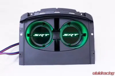 X Lume Challenger SRT Illuminated Cup Holder Swap N Glow For 2015-2021 Challenger RGB Color Shift W/RF - CH-SG-C-RFC