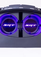 X Lume Challenger SRT Illuminated Cup Holder Swap N Glow For 2015-2021 Challenger RGB Color Shift W/RF                                     - CH-SG-C-RFC - Image 6
