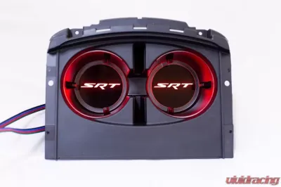 X Lume Challenger SRT Illuminated Cup Holder Swap N Glow For 2015-2021 Challenger RGB Color Shift W/RF - CH-SG-C-RFC