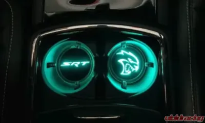X Lume Challenger 345 Illuminated Cup Holder Swap N Glow For 2015-2021 Challenger RGB Color Shift W/Wifi - CH-SG-I-WFC