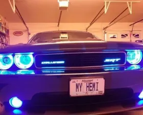 X Lume Challenger 3D Illuminated Emblems For 1970-2021 Dodge Challenger White