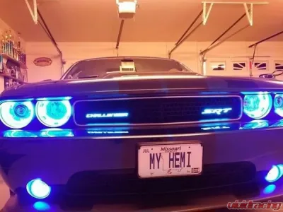 X Lume Challenger 3D Illuminated Emblems For 1970-2021 Dodge Challenger White - Challenger-W