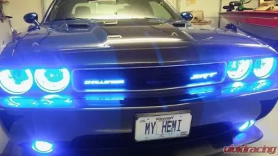 X Lume Challenger 3D Illuminated Emblems For 1970-2021 Dodge Challenger White - Challenger-W