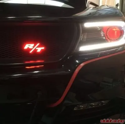 X Lume Challanger R/T Illuminated Badge For 08-14 Challanger RGB Color Shift Large W/RF - RT-LG-CS-RF