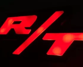 X Lume Challanger R/T Illuminated Badge For 15-18 Challanger RGB Color Shift Extra Small W/RF