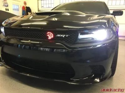 X Lume Challenger 3D Illuminated SRT Hellcat Head Emblems For 15-20 Challenger RGB Color Shift Wifi Controller - SRT-HELLCAT-CS-WF