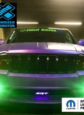 X Lume Grand Cherokee Illuminted SRT Grille Badge For 06-10 Grand Cherokee White                                     - WK1JEEP-W - Image 3