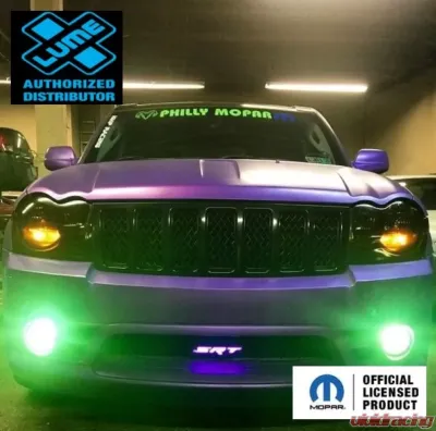 X Lume Grand Cherokee Illuminted SRT Grille Badge For 06-10 Grand Cherokee White - WK1JEEP-W