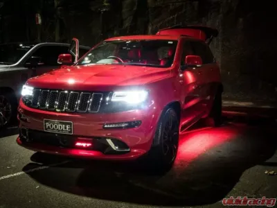 X Lume White WK2 SRT Illuminated Badge Jeep 2010-2023 - WK2JEEP-W