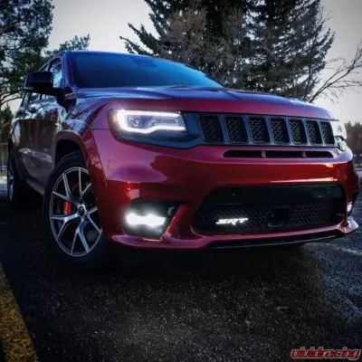 X Lume White WK2 SRT Illuminated Badge Jeep 2010-2023 - WK2JEEP-W