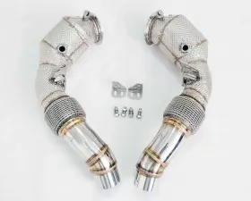 Racing Dynamics Gen2 Downpipes with Cats & Heatshield BMW F1X/F06 M5 | M6 S63 11-19