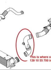 Racing Dynamics Air Intake Induction Pipe BMW E8X/E9X 135i | 335i | X1 N54/N55 05-13                                     - 139 10 55 700 - Image 5