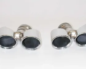 Racing Dynamics Sport Quad Style Tail Pipe Tips for Porsche 991 Carrera 2012-2016