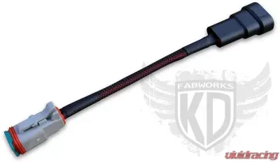 KD Fabworks Plug-and-Play Foglight to LED Light Bar Adapter Harness H10 | 9005 | 9006 - TR-H10-03UP