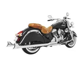 Freedom Performance Exhaust True Dual Headers with 2.5" Sharktail Exhaust System Chrome for Indian