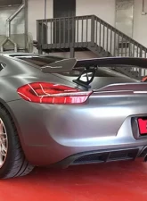 NR Auto GT4 Style Rear Carbon Fiber Blade Porsche 981 Cayman | Boxster 2013-2016                                     - 98102-CFB - Image 2