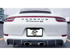 NR Auto CF Center Exhaust Finned Diffuser Porsche 991.2 Carrera 2017-2020