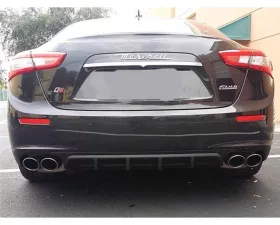 NR Auto Carbon Fiber Rear Bumper Finned Diffuser Maserati Ghibli 2014-2017