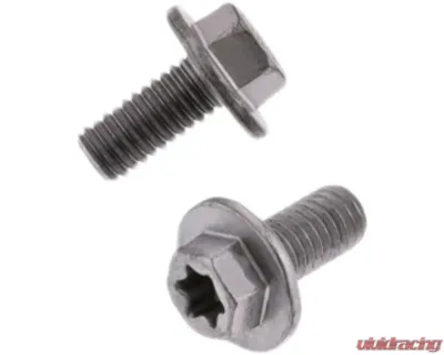 Bolt Motorcycle Euro Torx Large Flange Bolt 6X1.0X12MM - 10/Pack - 024-70612