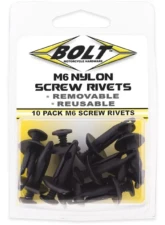 Bolt Motorcycle M6 Screw Rivet Kit - 10/Pack                                     - 2005-6SCRW - Image 2